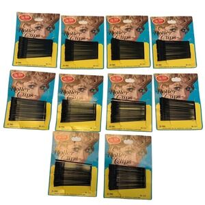 Vtg STA-RITE Ginnie Lou Roller Clips-10pkgs-20 Pins Each 3122 Bobby Pins NOS